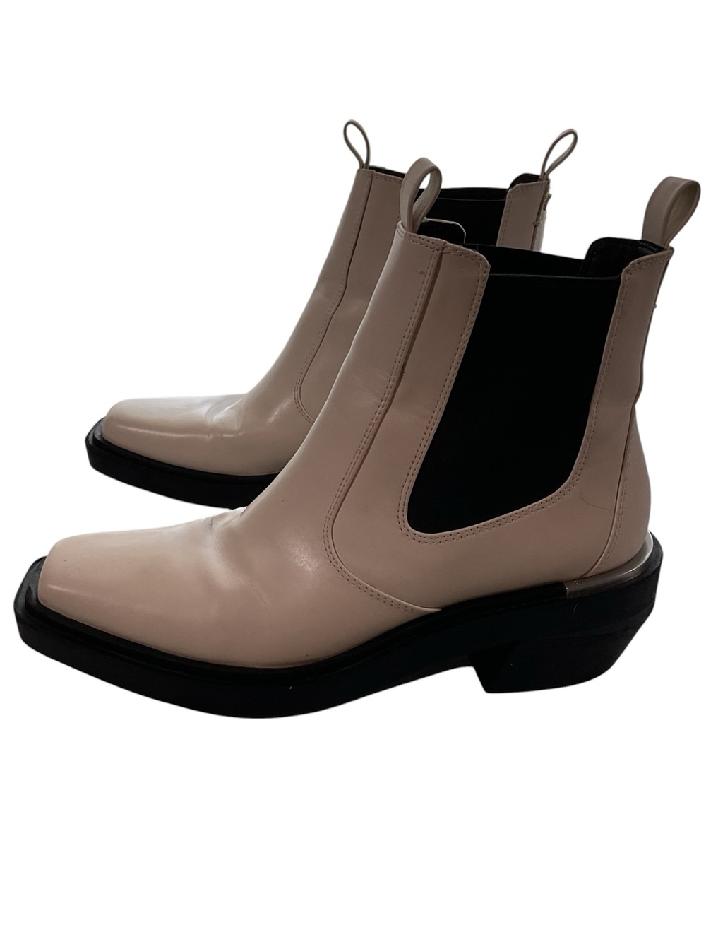 Circus By Sam Edleman Walsh Women’s Ivory Squared Toe Western Boots. Size 8.5